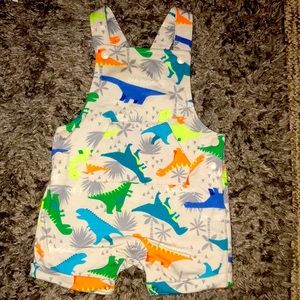 Dino Multicolored baby boy overall